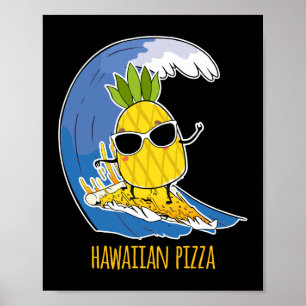 Affiche Pizza Hawaiienne Pizza Ananas Sur Pizza