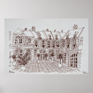 Affiche Place Aux Oignons, Vieux Lille Lille, France