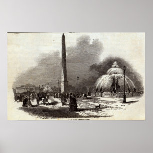 Affiche Place de la Concorde, Paris