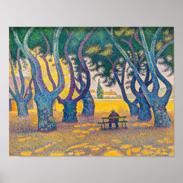 Affiche Place des Lices, St Tropez | Paul Signac | (Devant)