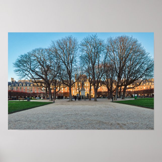 Affiche Place des Vosges à Paris - France (Devant)