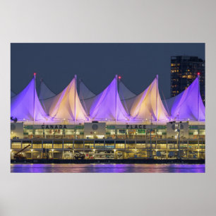 Affiche Place Du Canada La Nuit