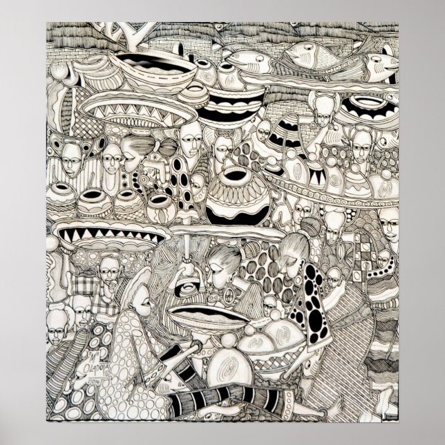 Affiche Place du marché (Devant)