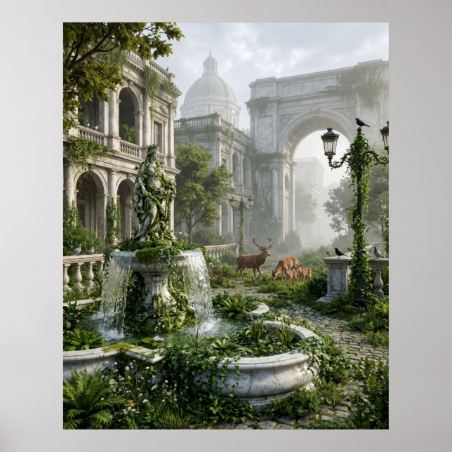 Affiche Place silencieux avec faune (Devant)