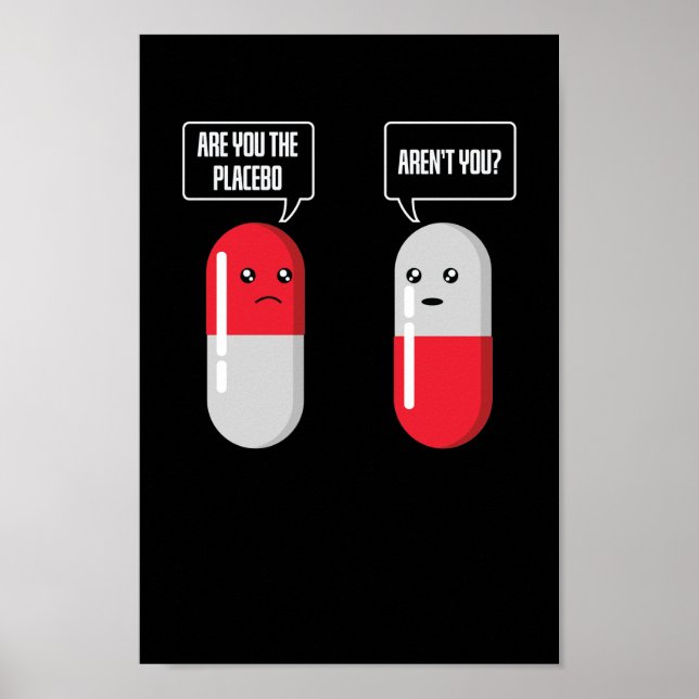 Affiche Placeboeffekt verwirt selbst Placebo (Devant)