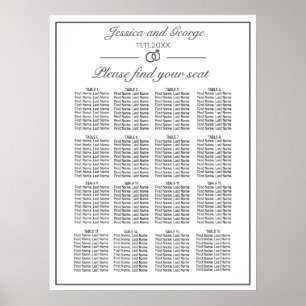 Affiche Places blanches minimalistes modernes Graphique 16