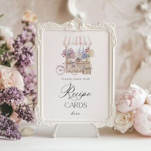 Affiche Placez la carte de recette ici Élégant du Marché