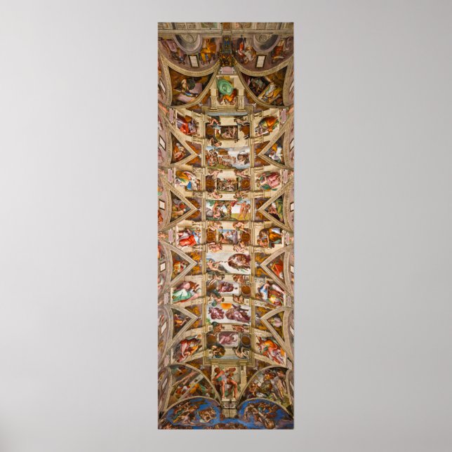 Affiche Plafond de la chapelle Sixtine, 1512 par Michel-An (Devant)