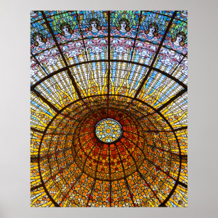 Affiche Plafond en verre tendu au Palau de Musica Espagne