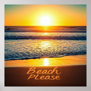 Affiche Plage