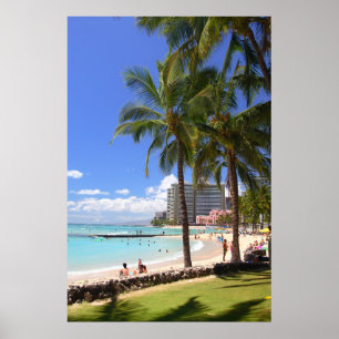 Affiche Plage 2 de Waikiki