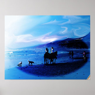 Affiche Plage à Baja Mexico