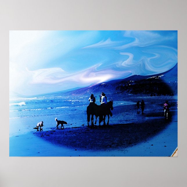 Affiche Plage à Baja Mexico (Devant)