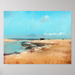 Affiche Plage à Low Tide (Bouche de la rivière), Edgar Deg