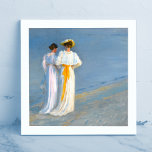 Affiche Plage à Skagen<br><div class="desc">Marie Krøyer et Anna Ancher sur la plage de Skagen par Peder Severin Krøyer</div>
