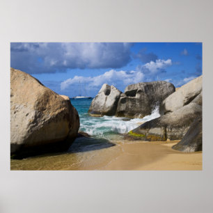 Affiche Plage à Virgin Gorda, Îles Vierges britanniques