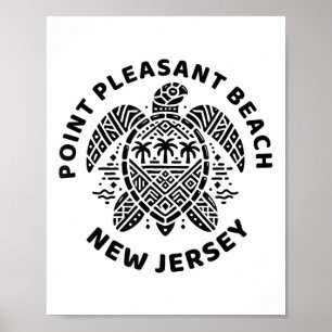 Affiche Plage agréable Int New Jersey Nj Garçon Fille Homm