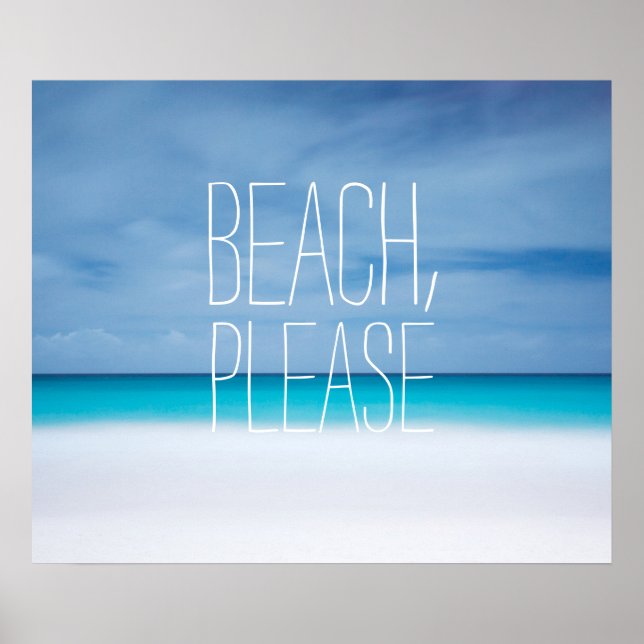 Affiche Plage amusante, s'il vous plaît tropicale océan ph (Devant)