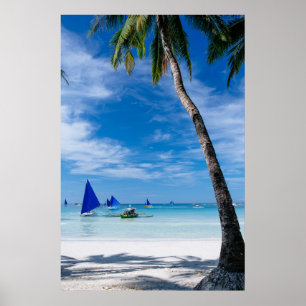 Affiche Plage Blanche   Boracay, Philippines