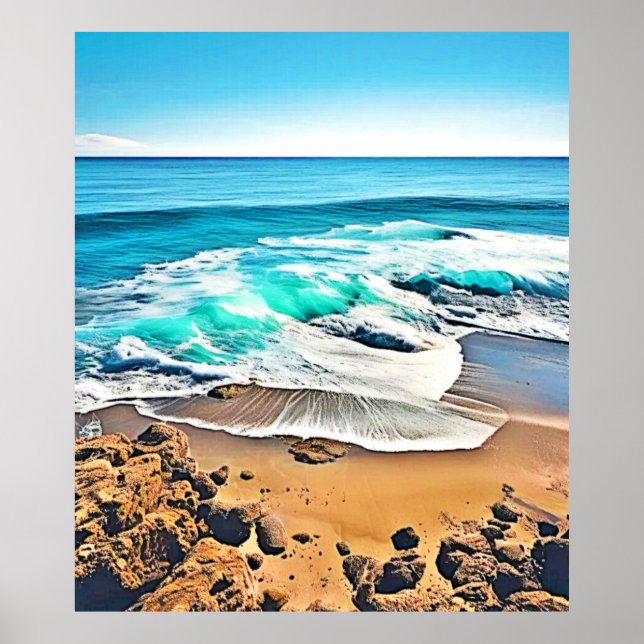 Affiche Plage Bliss : Vue océan (Devant)