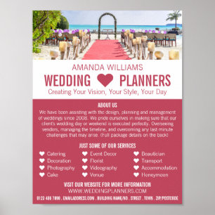 Affiche Plage Ceremony, Mariage Planificateur d'événements