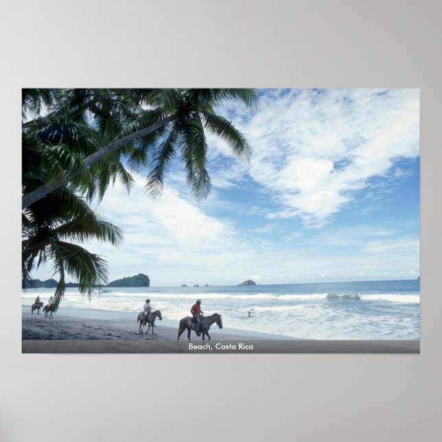 Affiche Plage, Costa Rica (Devant)
