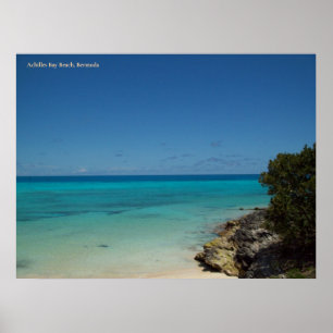 Affiche Plage d'Achilles Bay, Bermudes