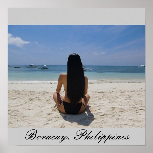 Affiche Plage de Boracay (Devant)