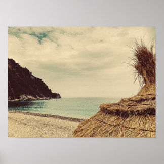 Affiche Plage de bord de mer