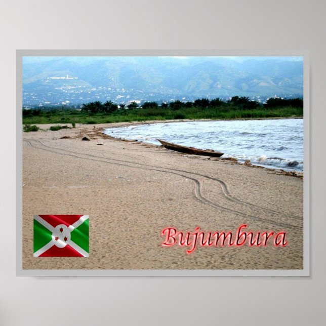 Affiche Plage de Bujumbura - (Devant)