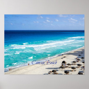 Affiche Plage de Cancun, Mexique
