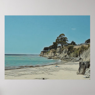 Affiche Plage de Capitola