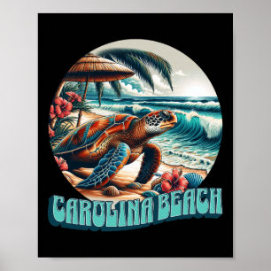Affiche Plage de Caroline pour hommes femmes filles garçon