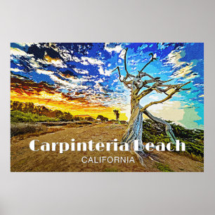 Affiche Plage de Carpinteria