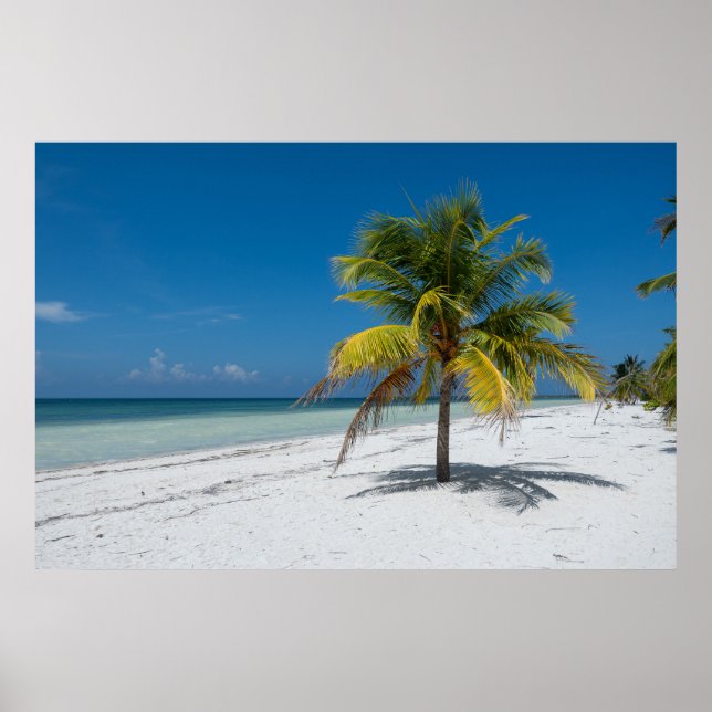 Affiche Plage de Cayo Blanco à Cuba (Devant)