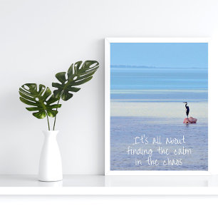 Affiche Plage de citation Zen Motivation