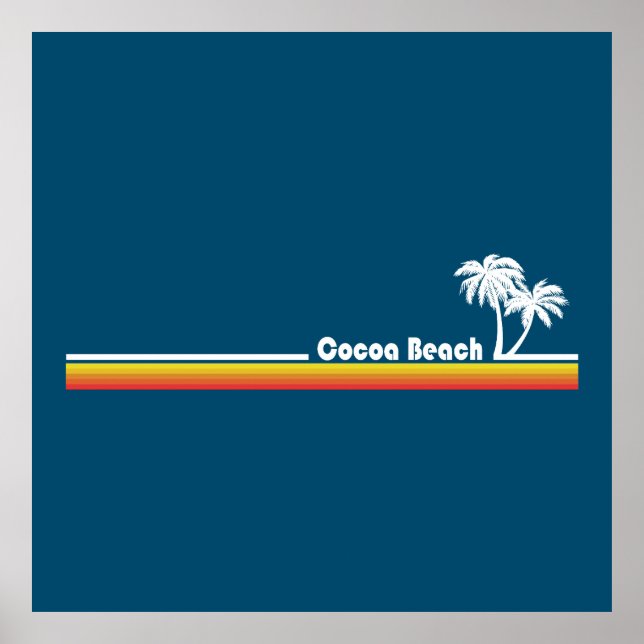 Affiche Plage de Cocoa Floride (Devant)
