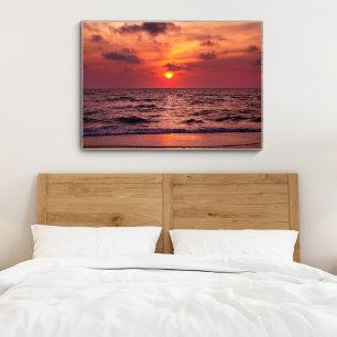 Affiche Plage de coucher de soleil tropical Naples, Florid