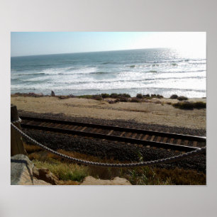 Affiche Plage de Del Mar par RZB