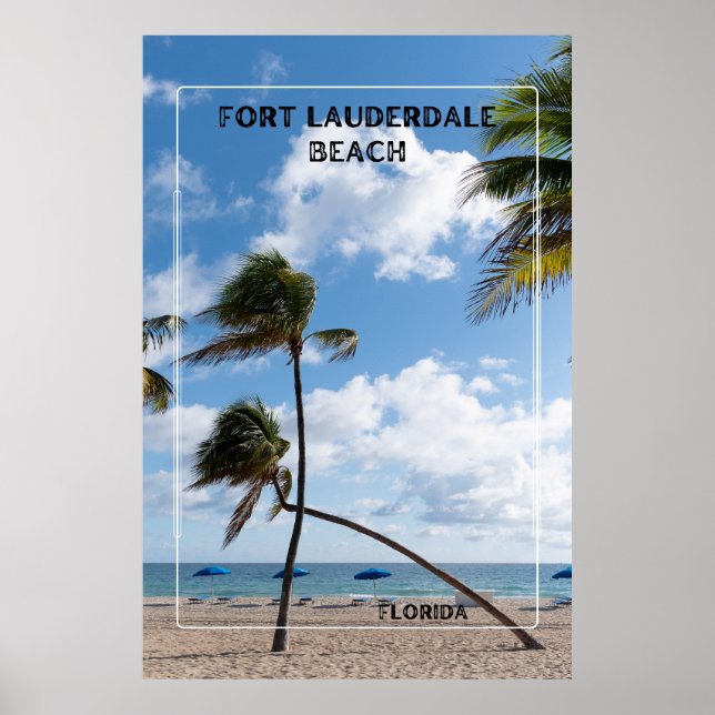 Affiche Plage de Fort Lauderdale (Devant)