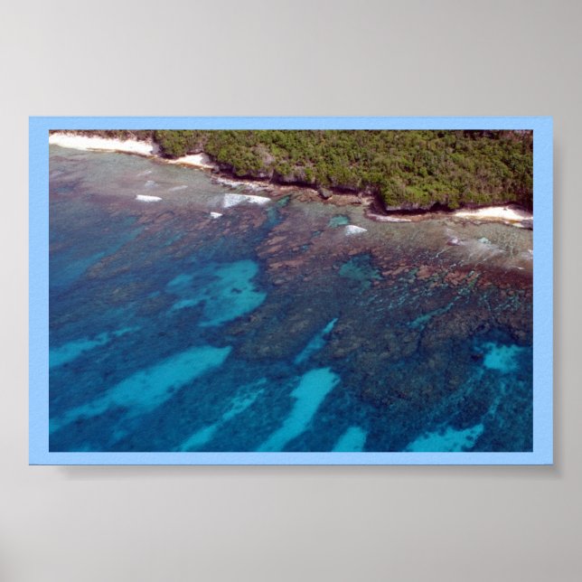 Affiche Plage de Guam (Devant)