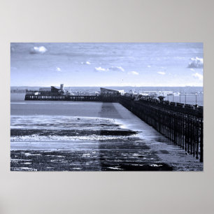 Affiche Plage de la jetée de Southend on Sea Essex Anglete