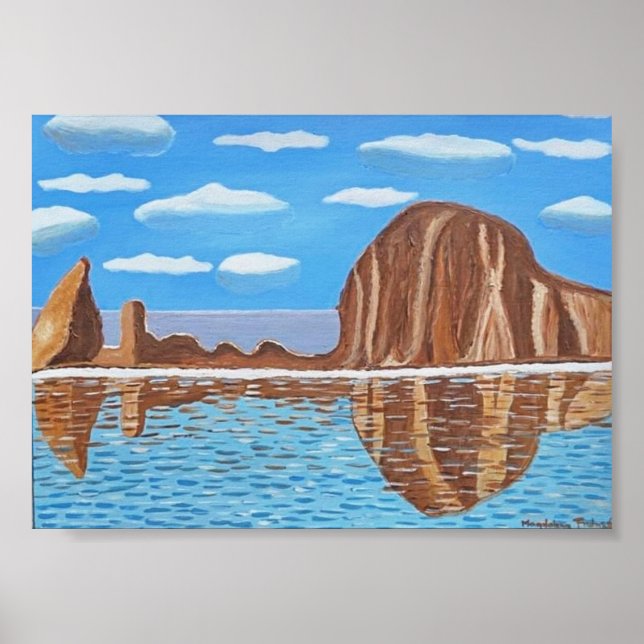 Affiche Plage de l'Oregon Cannon (Devant)