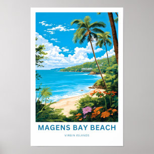 Affiche Plage de Magens Bay Îles Vierges Imprimer