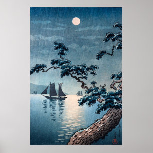 Affiche Plage de Maiko par Tsuchiya Koitsu