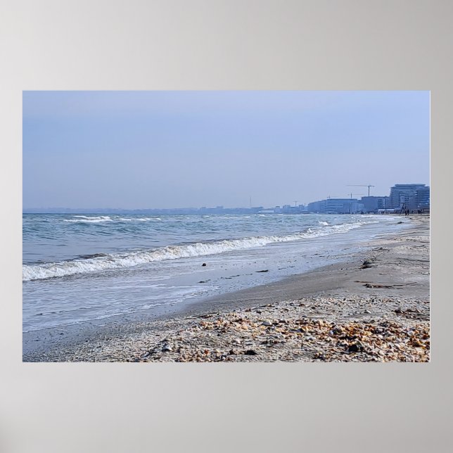 Affiche Plage de Mamaia - mer Noire – Constanta Roumanie (Devant)