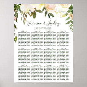 Affiche Plage de Mariage de verdure rustique