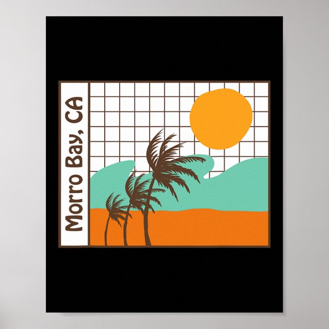 Affiche Plage de Morro Bay California (Devant)