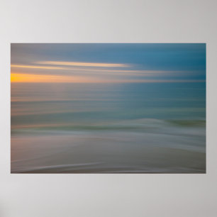 Affiche Plage de mouvement floue Abstrait Floride, USA