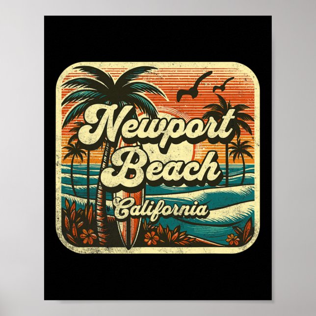 Affiche Plage de Newport _7  (Devant)